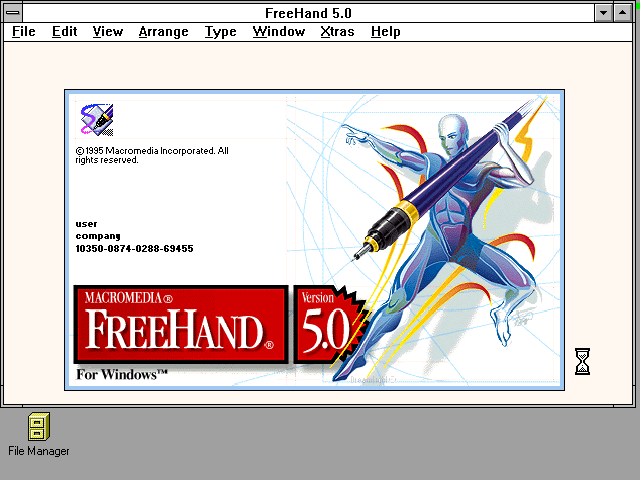 FreeHand 5.0 - Splash